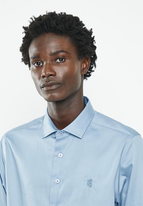 Pringle of Scotland - Long sleeve tailored shirt - blue