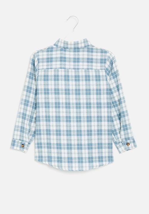 Pop Candy - Check shirt - blue