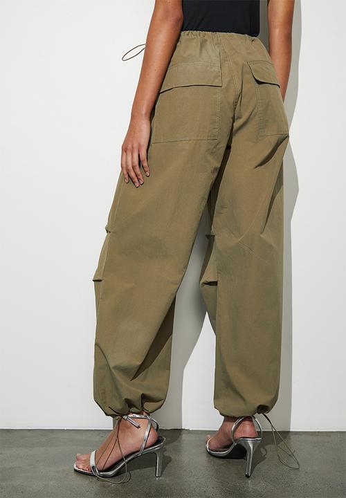 Superbalist - Parachute trouser - deep green
