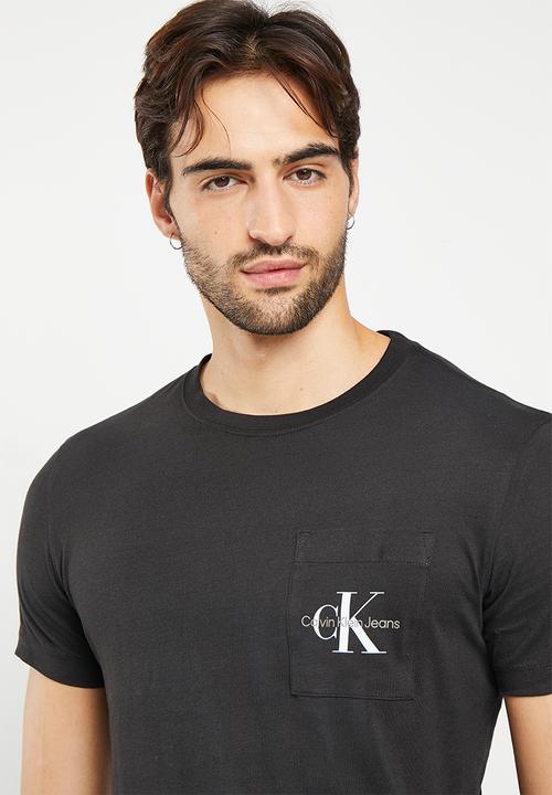 Calvin Klein - Core monologo pocket tee - black