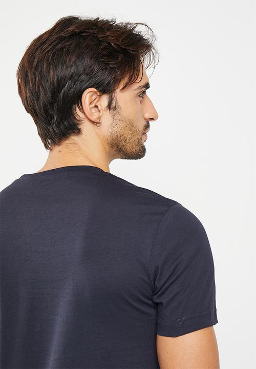 Calvin Klein - Core institutional logo slim tee - navy