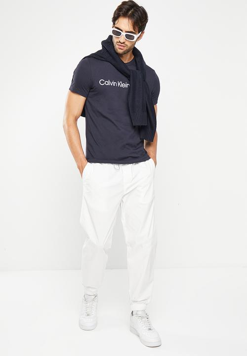 Calvin Klein - Core institutional logo slim tee - navy