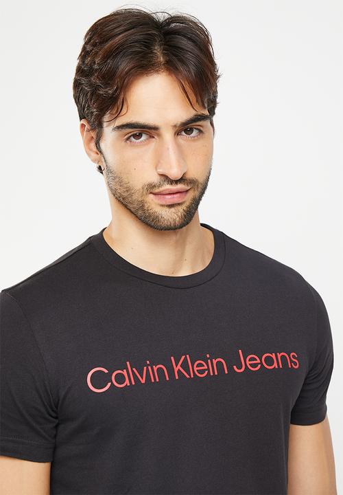 Calvin Klein - Core institutional logo slim tee - black