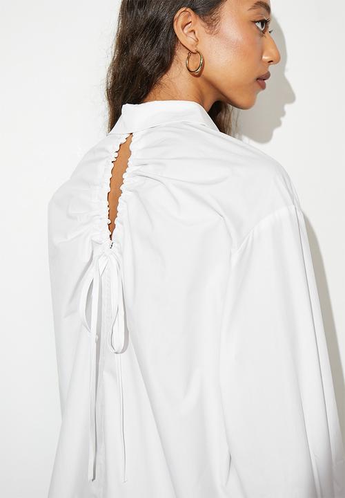 Superbalist - Cut out detail shirt - white