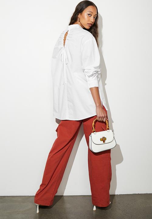 Superbalist - Cut out detail shirt - white