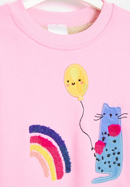 Pop Candy - Rainbow sweatshirt - pink
