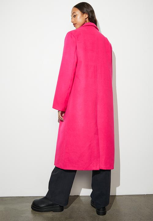 Superbalist - Single breasted blazer coat - bright pink