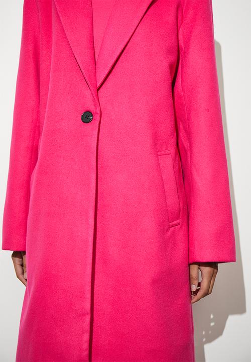 Superbalist - Single breasted blazer coat - bright pink
