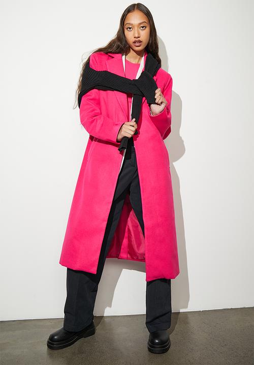 Superbalist - Single breasted blazer coat - bright pink