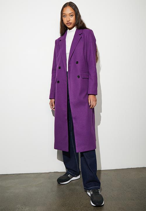 Superbalist - Double breast coat - lavender