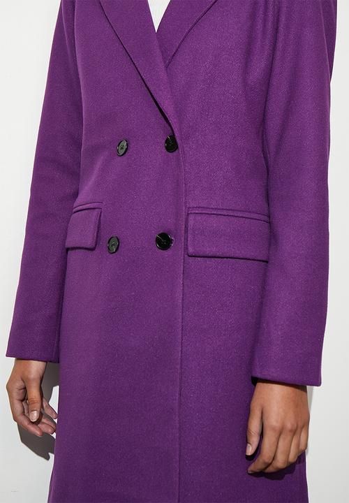 Superbalist - Double breast coat - lavender