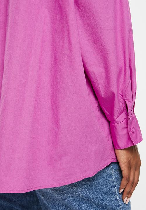 Cotton On - Curve dad shirt - magenta