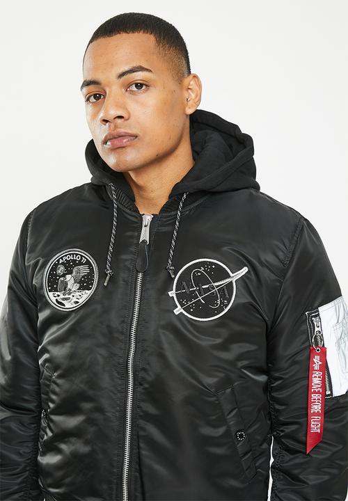 Alpha Industries - Ma-1 vf dark side reflective print - black