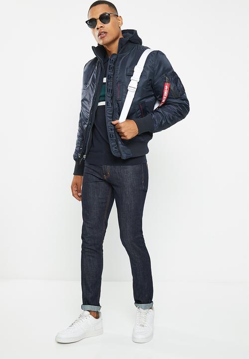 Alpha Industries - Oxygen jacket hood - rep blue