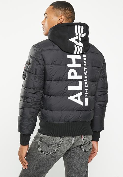 Alpha Industries - Ma-1 zh back print puffer fd - black
