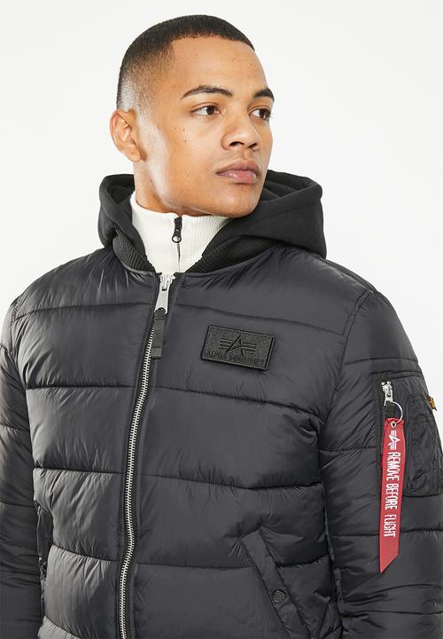 Alpha Industries - Ma-1 zh back print puffer fd - black