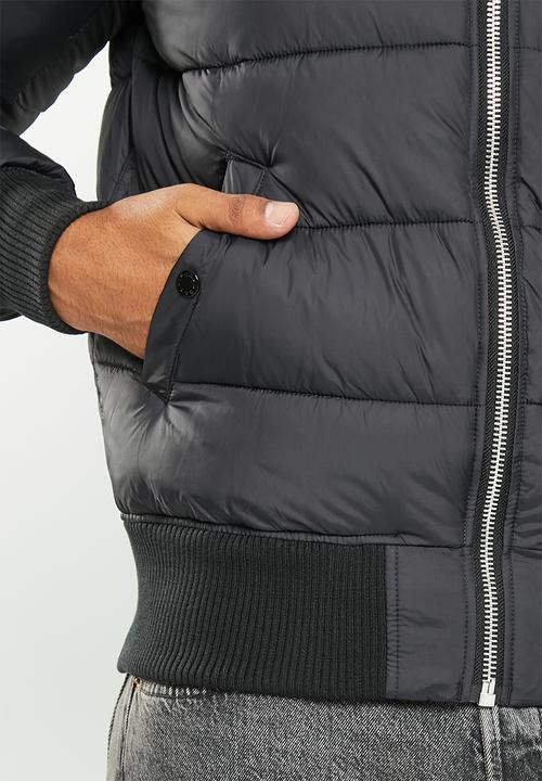 Alpha Industries - Ma-1 zh back print puffer fd - black