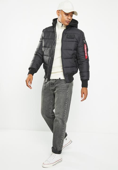 Alpha Industries - Ma-1 zh back print puffer fd - black