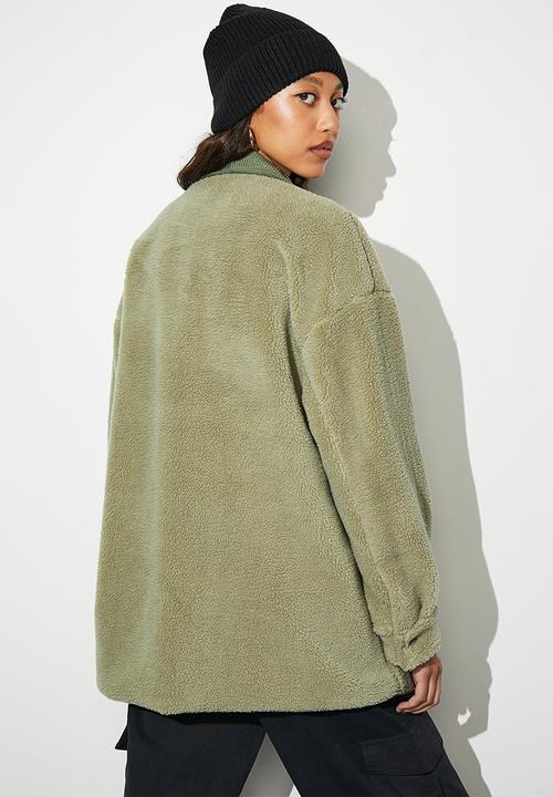 Superbalist - Teddy overshirt - light olive