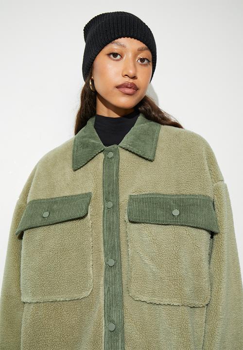 Superbalist - Teddy overshirt - light olive
