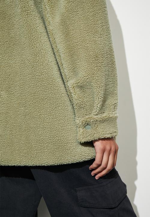 Superbalist - Teddy overshirt - light olive