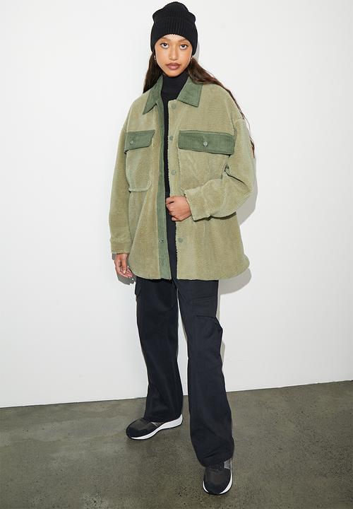 Superbalist - Teddy overshirt - light olive