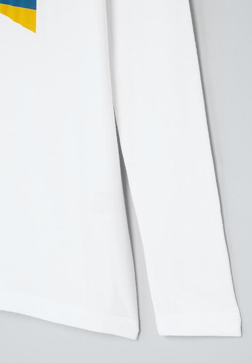 Superbalist - Older boys graphic long sleeve tee - white