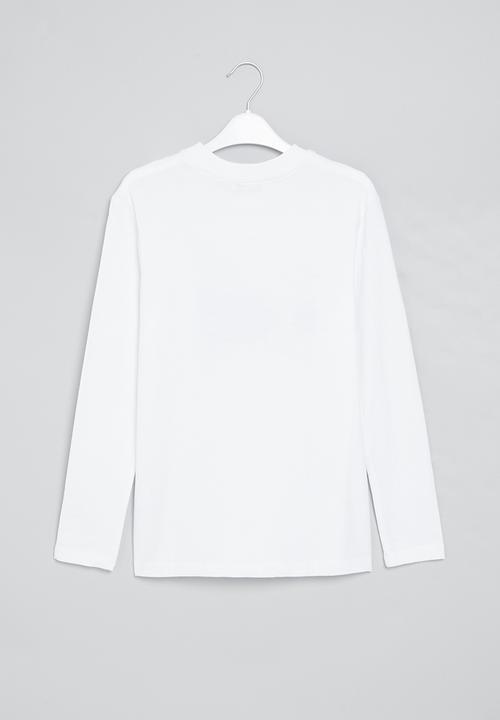 Superbalist - Older boys graphic long sleeve tee - white