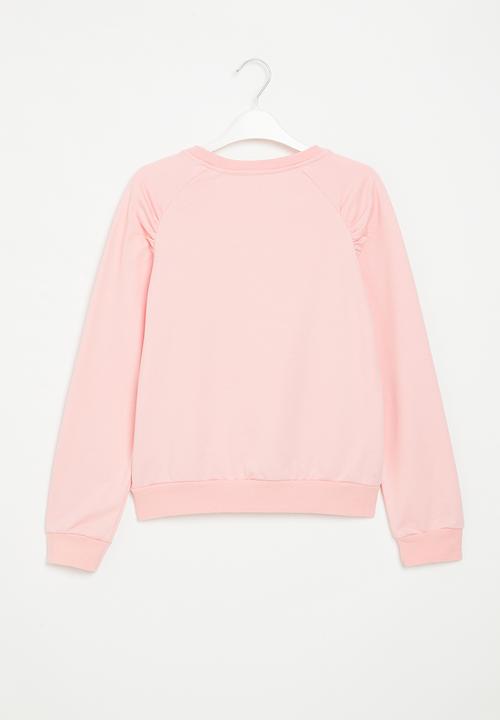 Pop Candy - Girls heart sweatshirt - pink