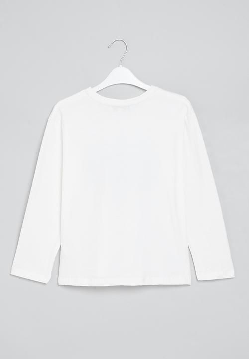Superbalist - Older girls graphic tee - ecru