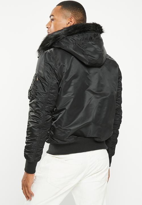 Alpha Industries - Deflector jacket fur - black