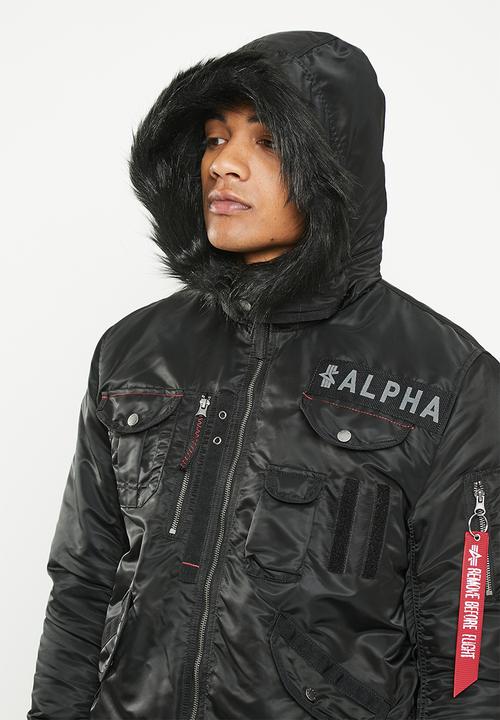 Alpha Industries - Deflector jacket fur - black