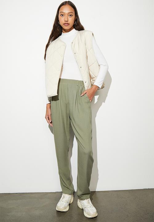 Superbalist - Twill tapered trouser - olive
