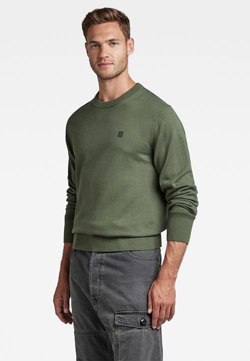 G-STAR - Premium core r knit - lt hunter