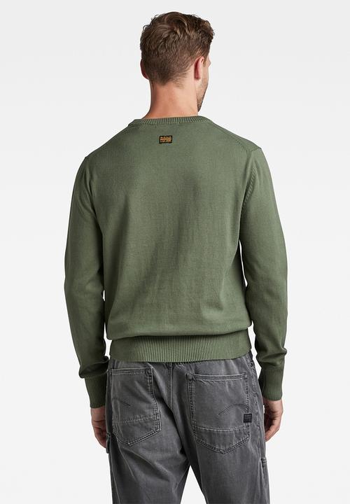 G-STAR - Premium core r knit - lt hunter