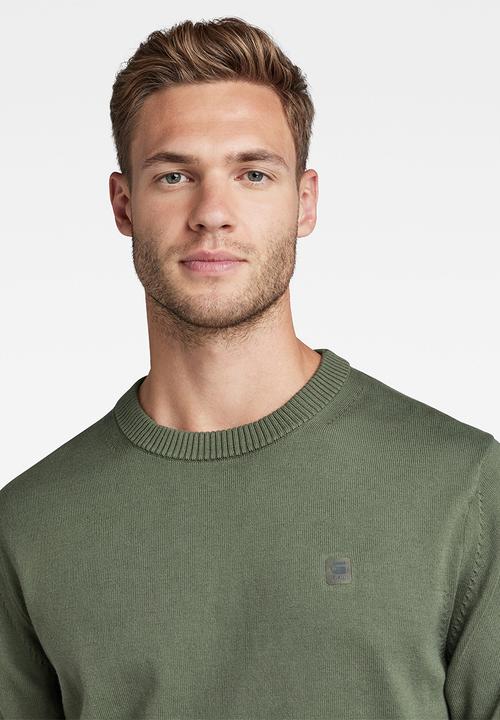 G-STAR - Premium core r knit - lt hunter