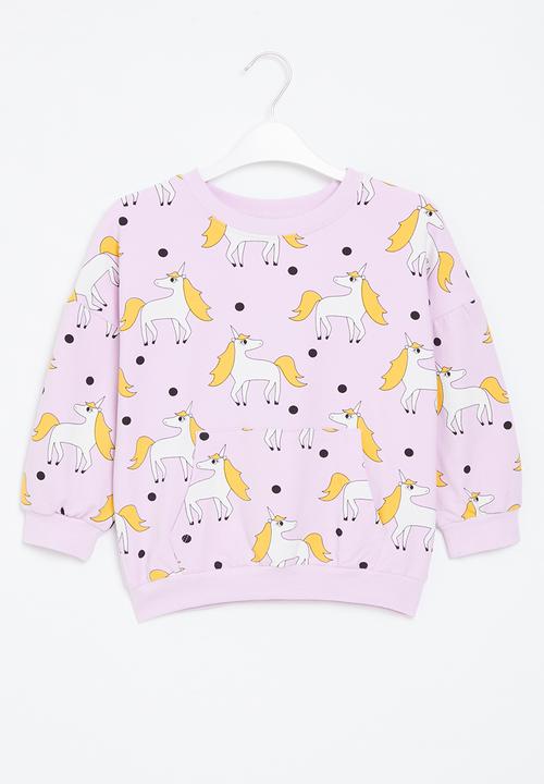 Pop Candy - Girls unicorn sweatshirt - lilac