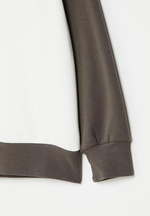 Pop Candy - Boys sweatshirt - white/charcoal