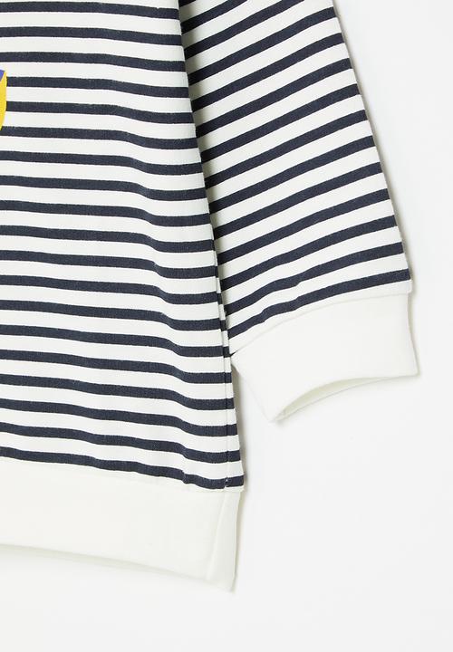Pop Candy - Stripe sweatshirt - navy
