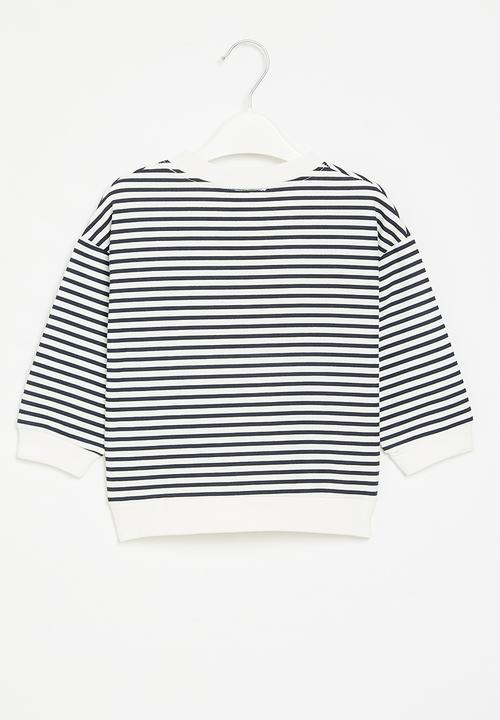 Pop Candy - Stripe sweatshirt - navy