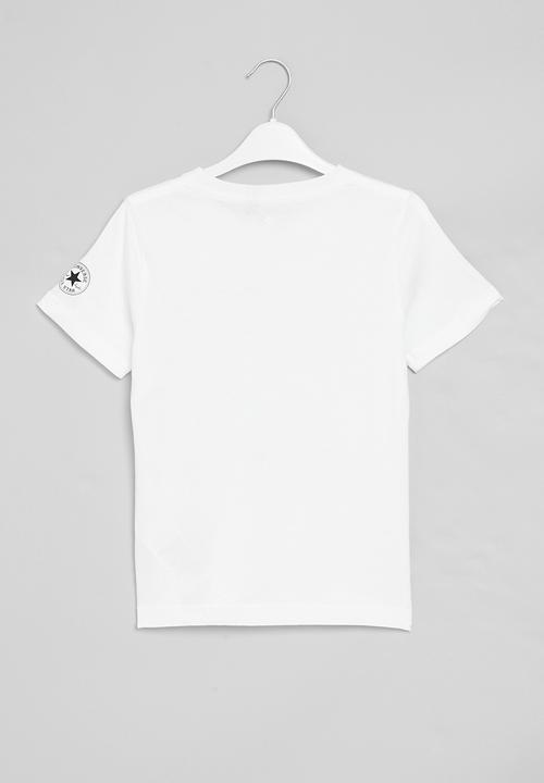 Converse - Cnvb camo logo stack  tee - white