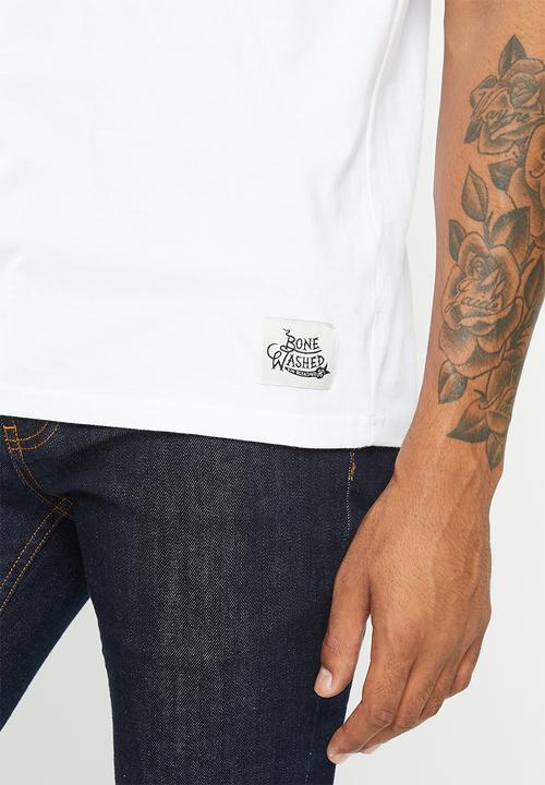 Holmes Bro's - Classic shield short sleeve tee - white