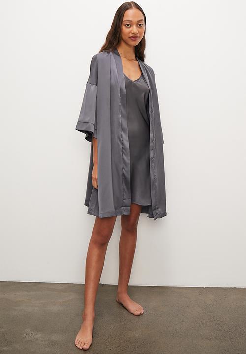 Superbalist - Satin slip - steel grey