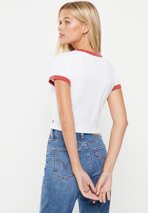 Levi’s® - Graphic ringer mini tee - bright white