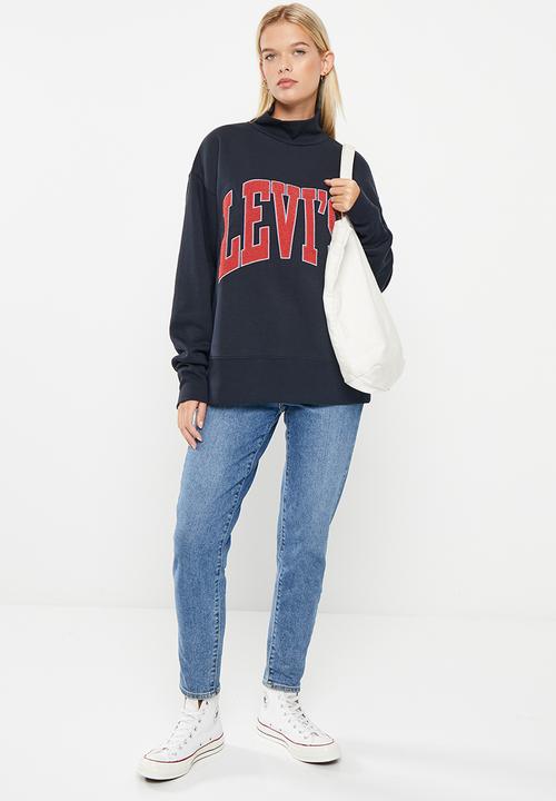Levi’s® - Graphic gardenia crew collegiate - nightwatch blue