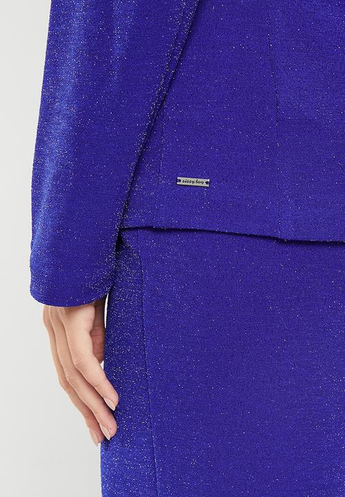 SISSY BOY - Generation: sparkle suit jacket - cobalt
