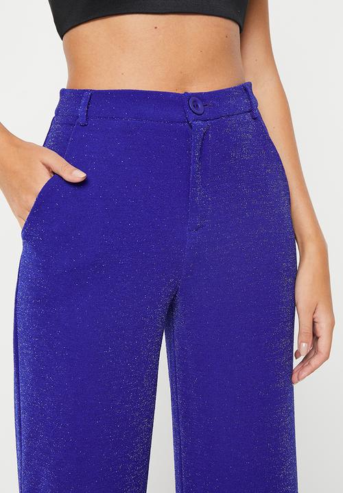 SISSY BOY - Generation: sparkle suit pant - cobalt