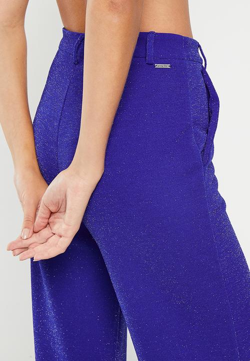 SISSY BOY - Generation: sparkle suit pant - cobalt