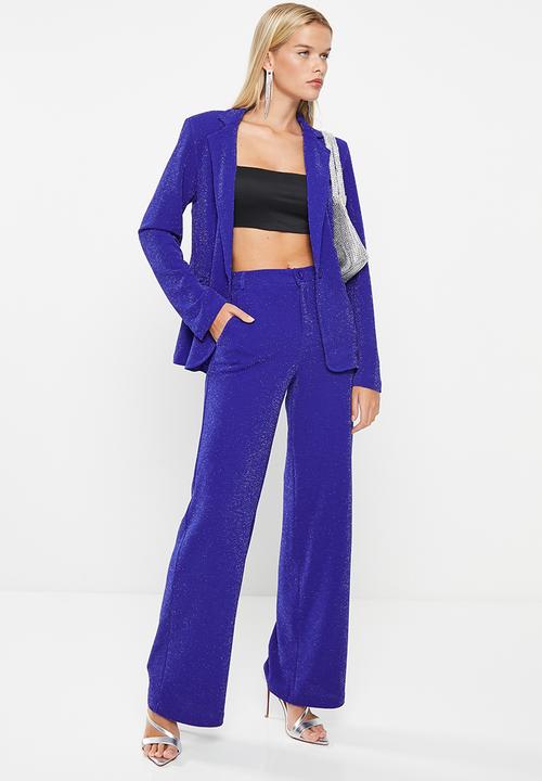 SISSY BOY - Generation: sparkle suit pant - cobalt