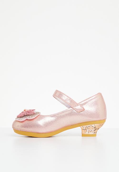 Pop Candy - Girls kitten heel with bow - pink